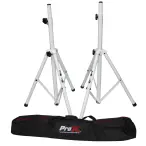 ProX T-SS28P | Set of 2 White Speaker Tripod Stand