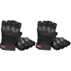 ProX X-GRIPZ | Hard Knuckle Fingerless Gloves (2 Pairs)