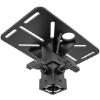 ProX X-LS812PLATEBLK | 12x8in Universal Mounting Plate | 35mm Pole Mount, 200lb Capacity