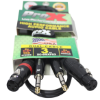 ProX XC-DSXF03 | 3' Dual 1/4" TRS-M to Dual XLR3-F