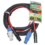 ProX XC-PWC14-XLR10 | 10' XLR & Powercon Combo Cable