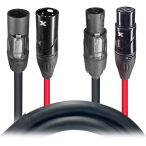 ProX XC-TR112-5PDMX03 | 3ft True 1 + 5-Pin DMX Combo Cable | Dual Link Jumper