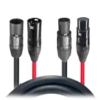 ProX XC-TR112-5PDMX06 | 6' Dual Powercon to Dual DMX 5-Pin Cable