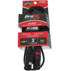 ProX XC-USBC2XM03 | 3ft USB-C to Dual XLR-M | Audio Output Cable for Mixers