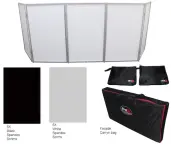 ProX XF-5X3048W | 5 Panel White Frame DJ Facade