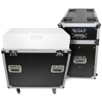 ProX XS-6XBP2424 | Flight Case for 6 Truss Base Plates | ATA Road Case with Casters