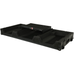 ProX XS-CDM3KV10A9 WLTBL | Case for 2 CDJ-3000X and DJM-V10/A9 | All Black with Laptop Shelf