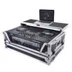 ProX XS-FLX102UWLT | Flight Case for DDJ-FLX10/DDJ-GRV6 with Laptop Shelf, 2U Rack & Wheels