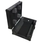 ProX XS-M12BL | Flight Case for 12in DJ Mixers | Black on Black Honeycomb Design