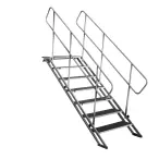 ProX XSQ-ST7 | 48in, 7 Step Stairs for StageQ | Heavy Duty Foldable Stair with Handrails