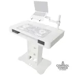 ProX XZF-DJCTW | White DJ Controller Podium