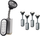 Rasha Bullet Pin Spot (Pack of 4) | 10 Watt, 3-15 Degrees