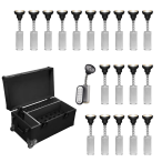 Rasha Bullet Pin Spot 20-Light Package | Includes 20-in-1 Charging Case | 20x 10W Battery Pin Spots