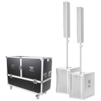 RCF Evox 12 White Pair with Dual Flight Case | Column Array PA System