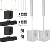 RCF EVOX 12 White Package w/ Mobile Lighting