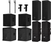 RCF EVOX 18 | 2x NXL 14A, 2x Sub 18AX, Covers & Poles