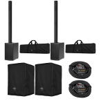 RCF EVOX J11 PACKAGE | 12in - 132dB | Black 3-Way Portable Column PA System