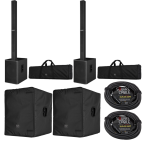 RCF EVOX V15 PACKAGE BLACK | 15in - 133dB | 3500W Three-Way Column System