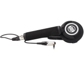 Reloop RHP-10 Mono Black | One-Ear DJ Headphone with 50mm Driver | Swivel Design & XLR Locking Cable