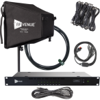 RF Venue COMB8CPB | 8-Channel IEM Upgrade Pack with CP Beam Antenna, COMBINE8, and 25ft Coax