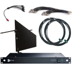 RF Venue DFINBD9 | 9 Channel Dual-Zone RF Distribution | Black Wallmount Diversity Fin Antenna