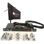 RF Venue DFINDISTRO4 | 4-Channel Antenna Distributor Bundle | Cloth-Covered Diversity Fin + Cables