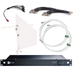 RF Venue DFINWD9 | 9-Channel Dual-Zone RF Distribution | White Wallmount Diversity Fin Antenna