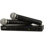 Shure BLX288/PG58-H10 | Dual Wireless Handheld Mic System with PG58 Capsules (542–572 MHz)