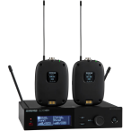 Shure SLXD14D+-G57 | Dual Wireless Bodypack System | 24-bit Digital Audio + ShowLink Control