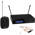 Shure SLXD14+/153T-G57 | Wireless Earset System with MX153T Mic | 24-bit Audio + Lightweight Headworn Design