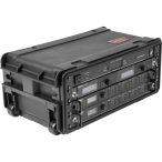 SKB 3i-4U11-W | 4U Carry-On Waterproof Rack Case with Wheels & Telescoping Handle