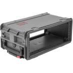 SKB 3i-4U11G-W | 4U Carry-On Waterproof Rack Case with Wheels & Telescoping Handle