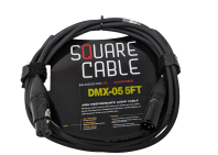 SquareCable DMX-05 | 5ft DMX Cable (3-Pin)