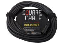 SquareCable DMX-25 | 25ft DMX Cable (3-Pin)