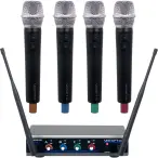 VocoPro Digital Quad H-1 | 4-Channel Wireless Handheld Mic Sys