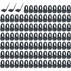 VocoPro Silent Disco Pro 3100 | 100 Wireless Headphones + 3 Channels | Lightweight Design with LED