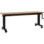 Wavebone Hover Keyboard Stand 1400 Wood | Height Adjustable Workstation | Hand Crank Studio Desk
