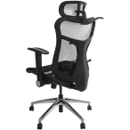 Wavebone Viking Studio Chair Mesh Seat Black | Breathable Ergonomic Chair | Foldable Arms & Adjustable Support