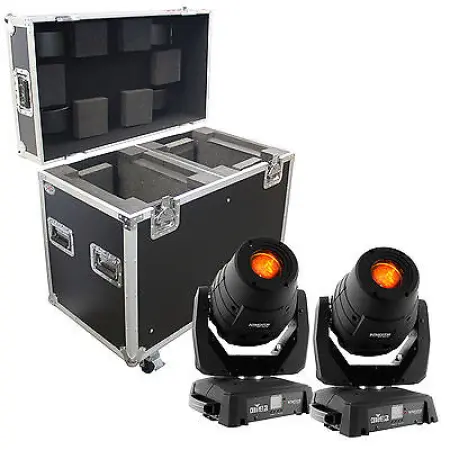 2x Chauvet DJ Intimidator Spot 355Z IRC w/ Case