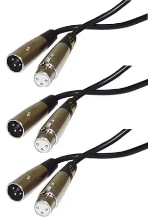 3x Lifetime Cables 20ft XLR to XLR