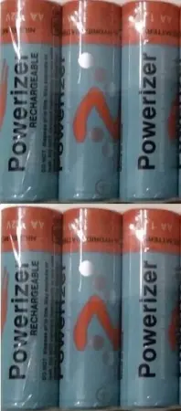6x Rechargeable AA Batteries - 2600mAh