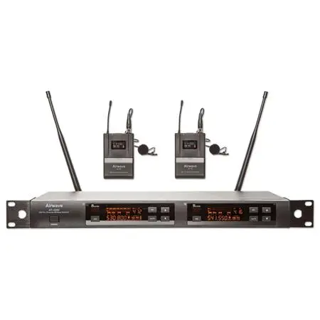 Airwave AT-4220 | UHF Dual Channel 2 Bodypack/Lav Wireless Microphone System