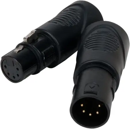 American DJ ACRJ455PSET | 5-Pin DMX to CAT-6 + CAT-6 to DMX 5-Pin - RJ45 Set