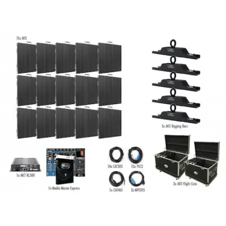 American DJ AV3 Video Wall 5x3 Complete Package