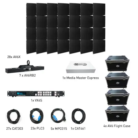 American DJ AV6X 7X4 VXR Video Wall Package