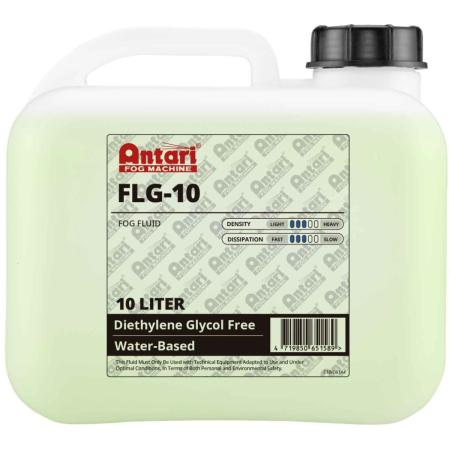 Antari FLG-10 | 10L Long-Lasting Fog Fluid | Water-Based Formula with No Oily Residue