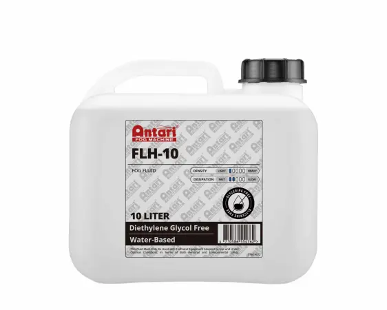 Antari FLH 10 | 10L Light-Density Faze Fluid | Medium Hang Time for Theater and Film