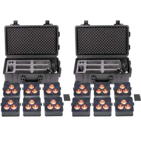 Ape Labs Maxi 2+ TourBox Package | 12x Lights, Remotes, Charging Cases -IP65