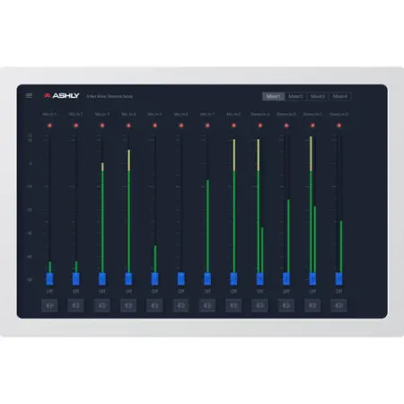 Ashly AquaTouch7 | Wall-Mount PoE Touchscreen Remote for AquaControl Devices