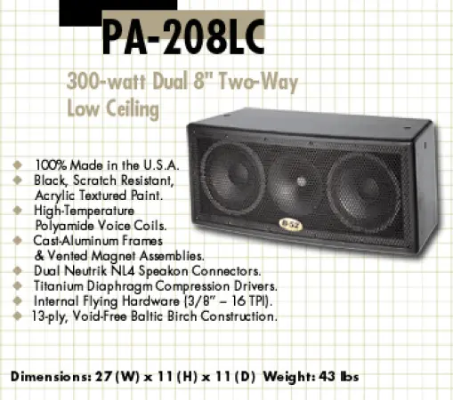 B52 PA208LC
